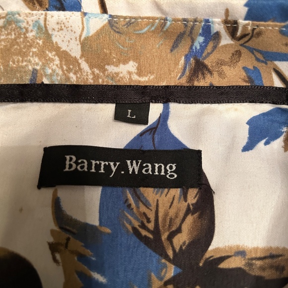 Barry.Wang Long sleeve size L Floral Shirt - Picture 2 of 3